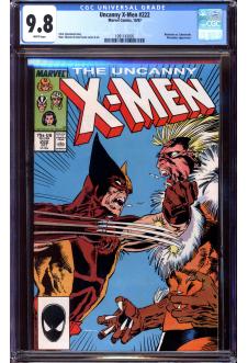 X-MEN #222 CGC 9.8 WHITE PAGES front cover