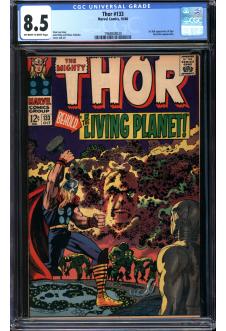 THOR #133 CGC 8.5 OW/WH PAGES front cover