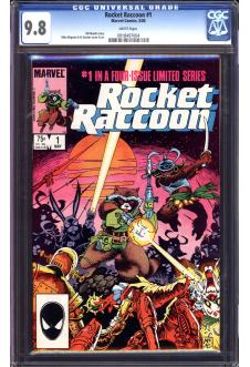 ROCKET RACCOON #1 CGC 9.8 WHITE PAGES front cover
