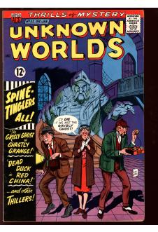 UNKNOWN WORLDS #52 4.5 front cover