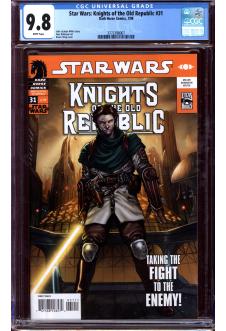 STAR WARS: KNIGHTS OF THE OLD REPUBLIC #31 CGC 9.8 WHITE PAGES front cover