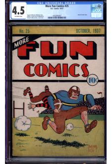 MORE FUN COMICS #25 CGC 4.5 OW PAGES front cover