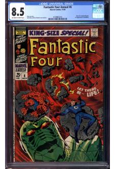 FANTASTIC FOUR ANNUAL #6 CGC 8.5 OW/WH PAGES front cover