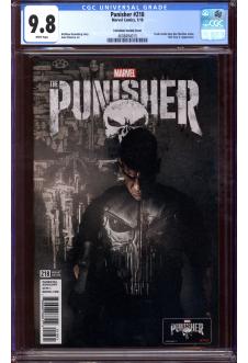 PUNISHER #218 CGC 9.8 WHITE PAGES front cover