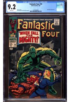FANTASTIC FOUR #70 CGC 9.2 WHITE PAGES front cover