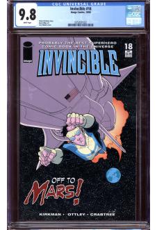 INVINCIBLE #18 CGC 9.8 WHITE PAGES front cover