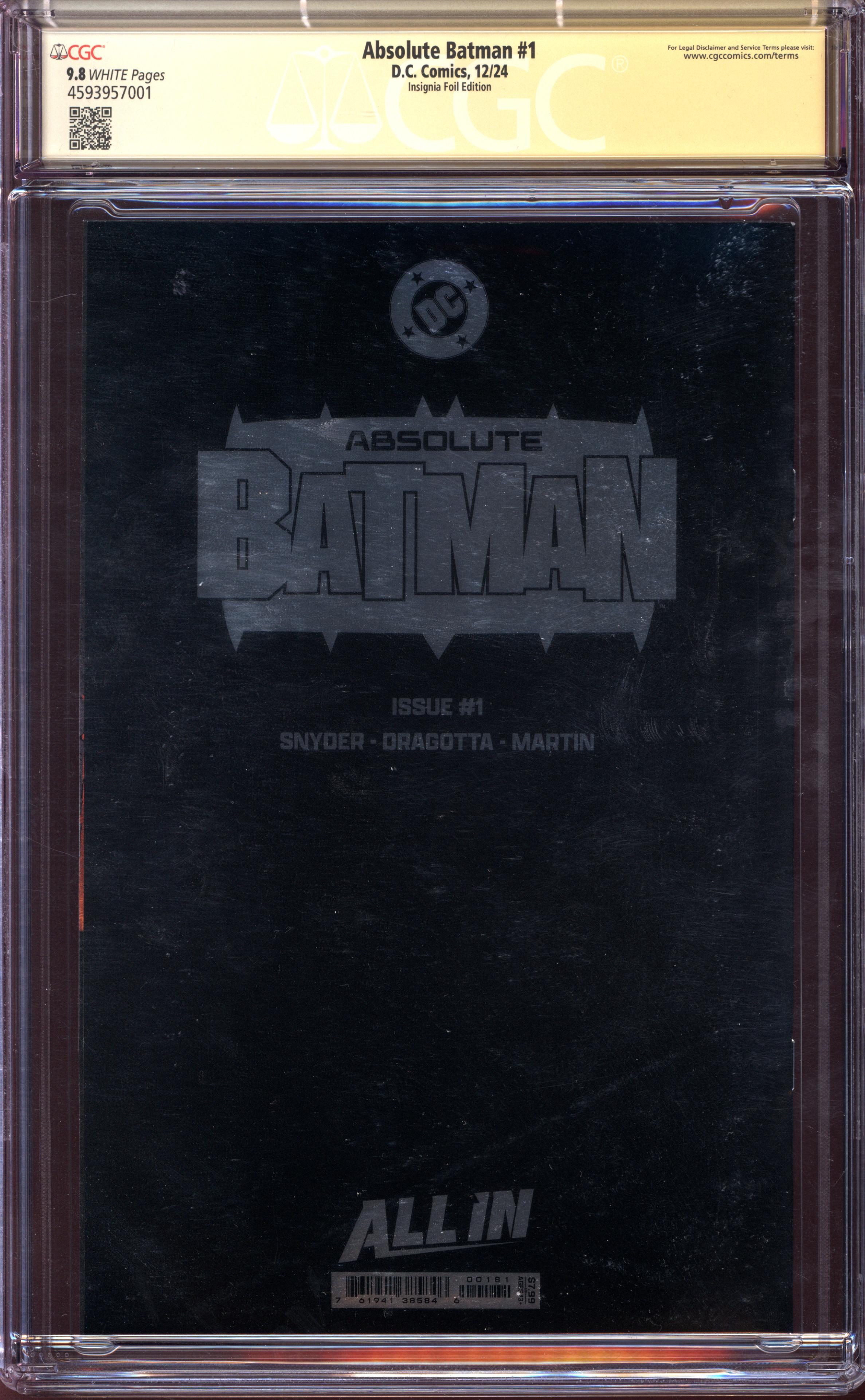 ABSOLUTE BATMAN Back Cover