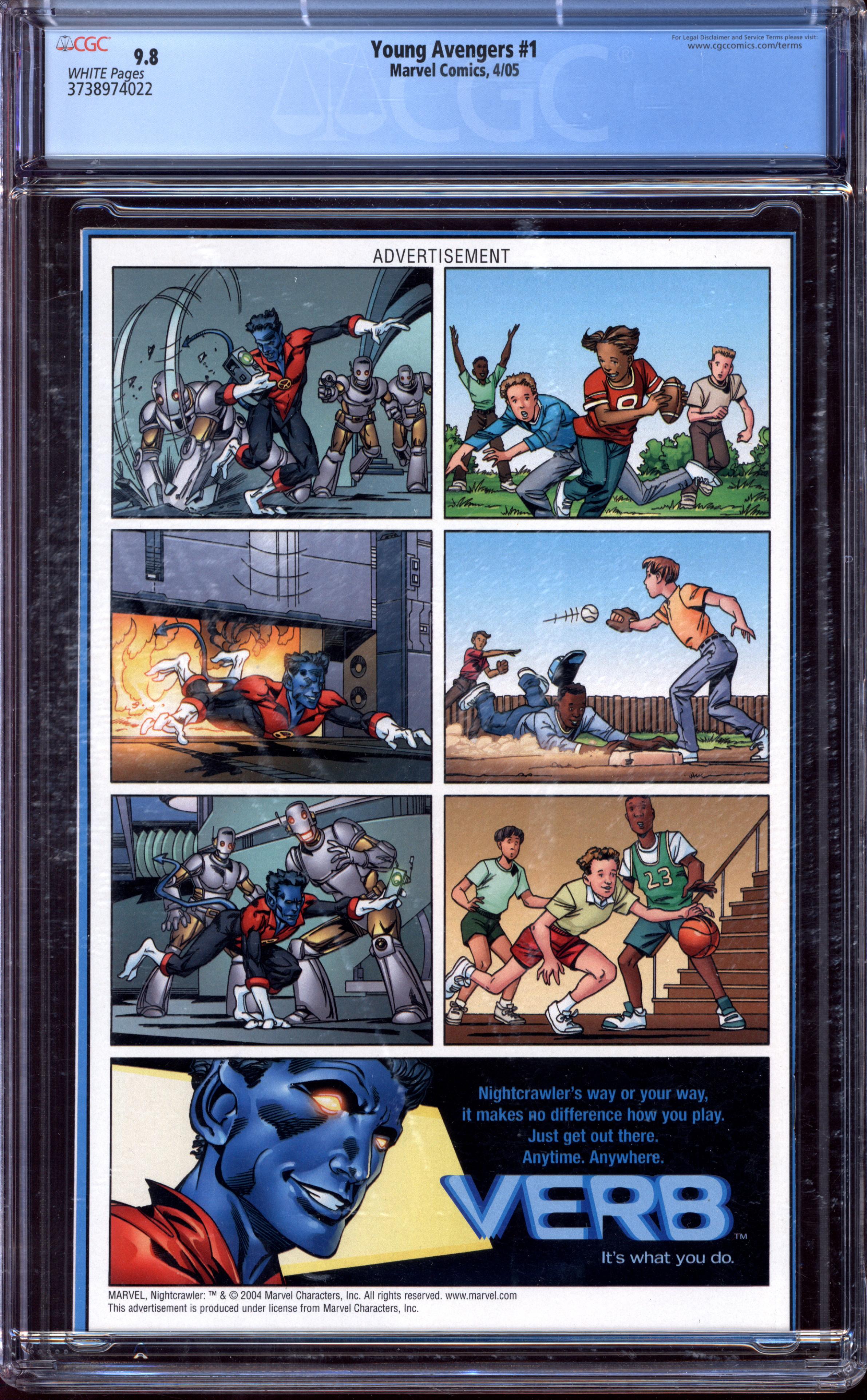 YOUNG AVENGERS Back Cover