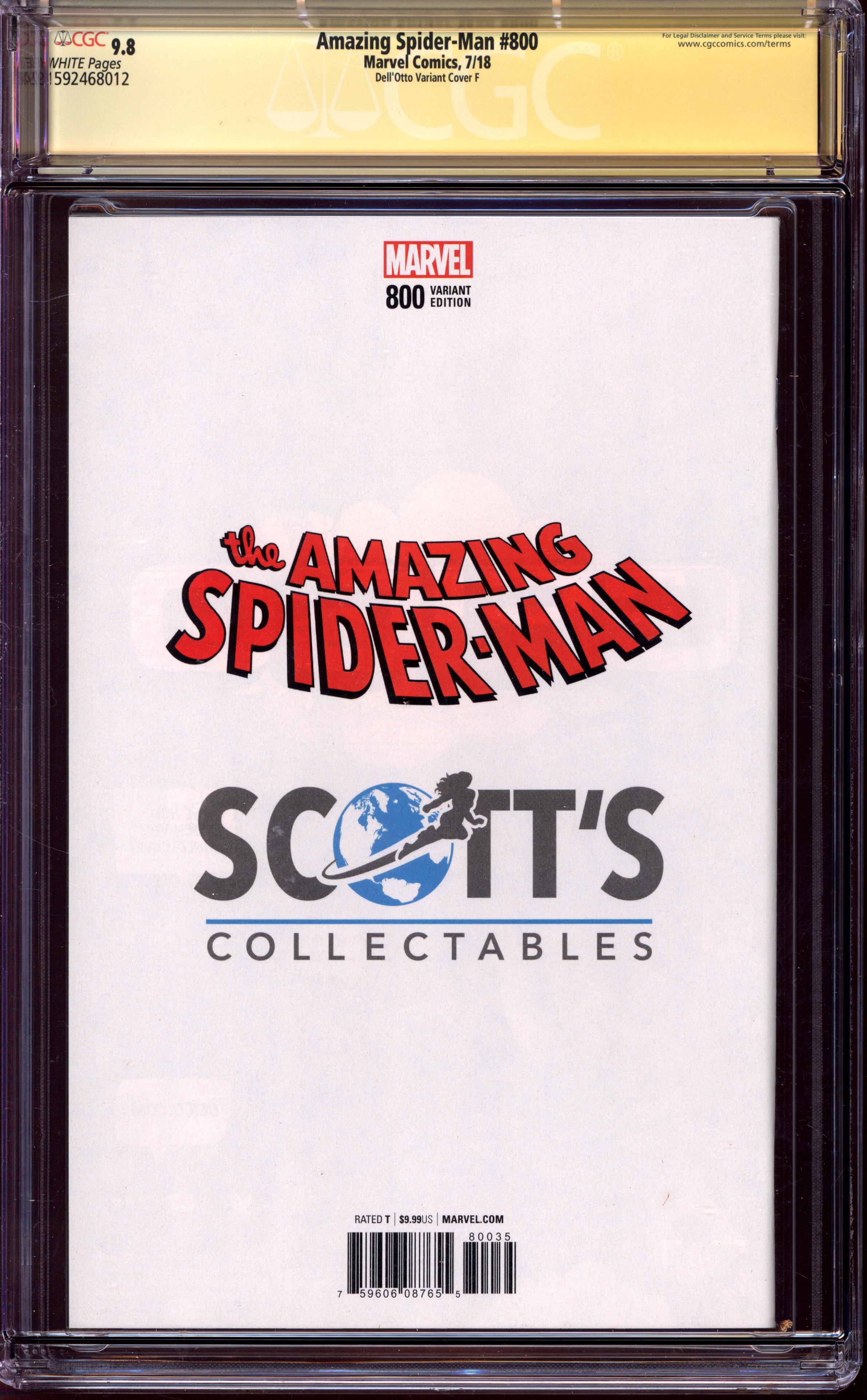 AMAZING SPIDER-MAN Back Cover