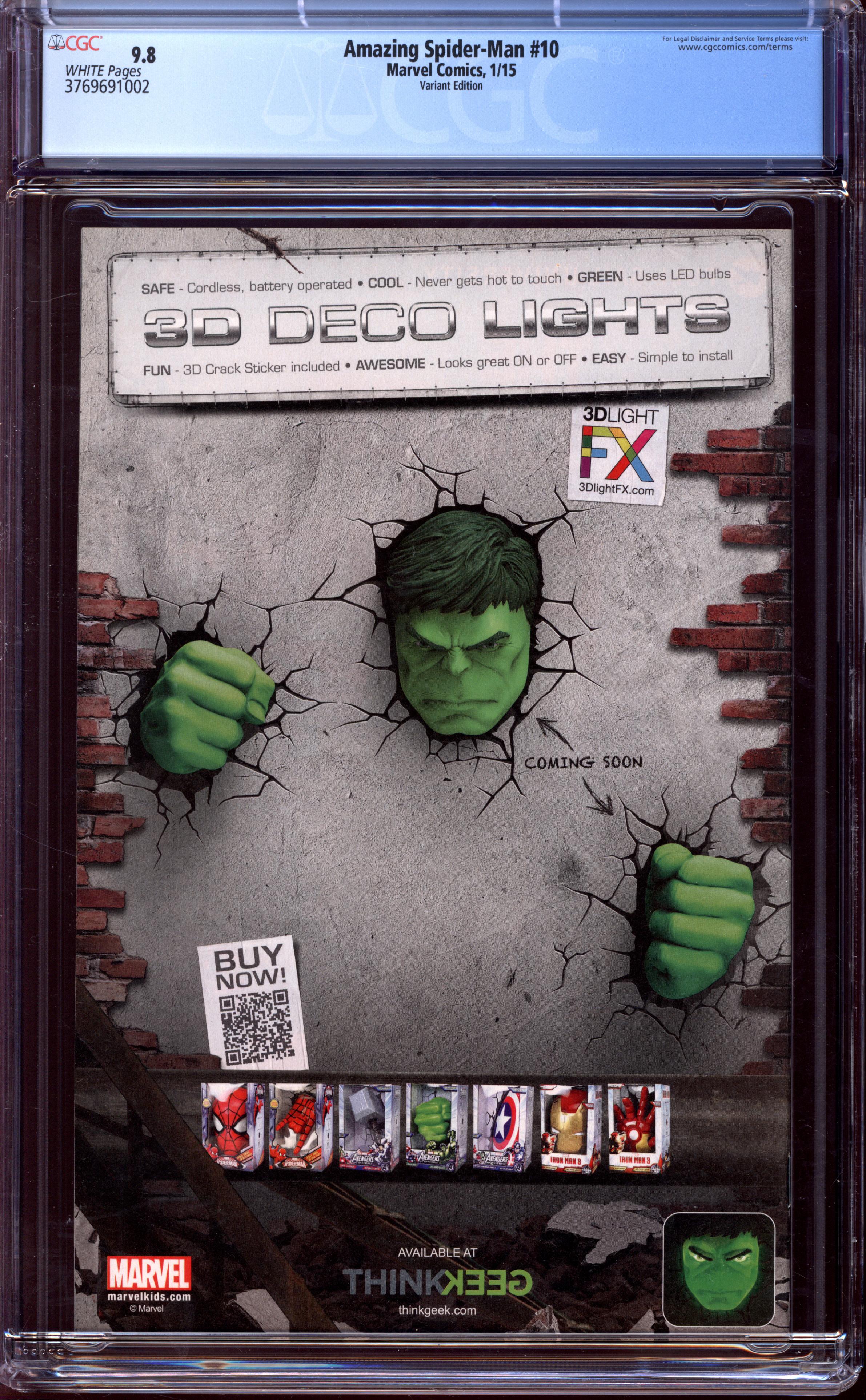 AMAZING SPIDER-MAN Back Cover