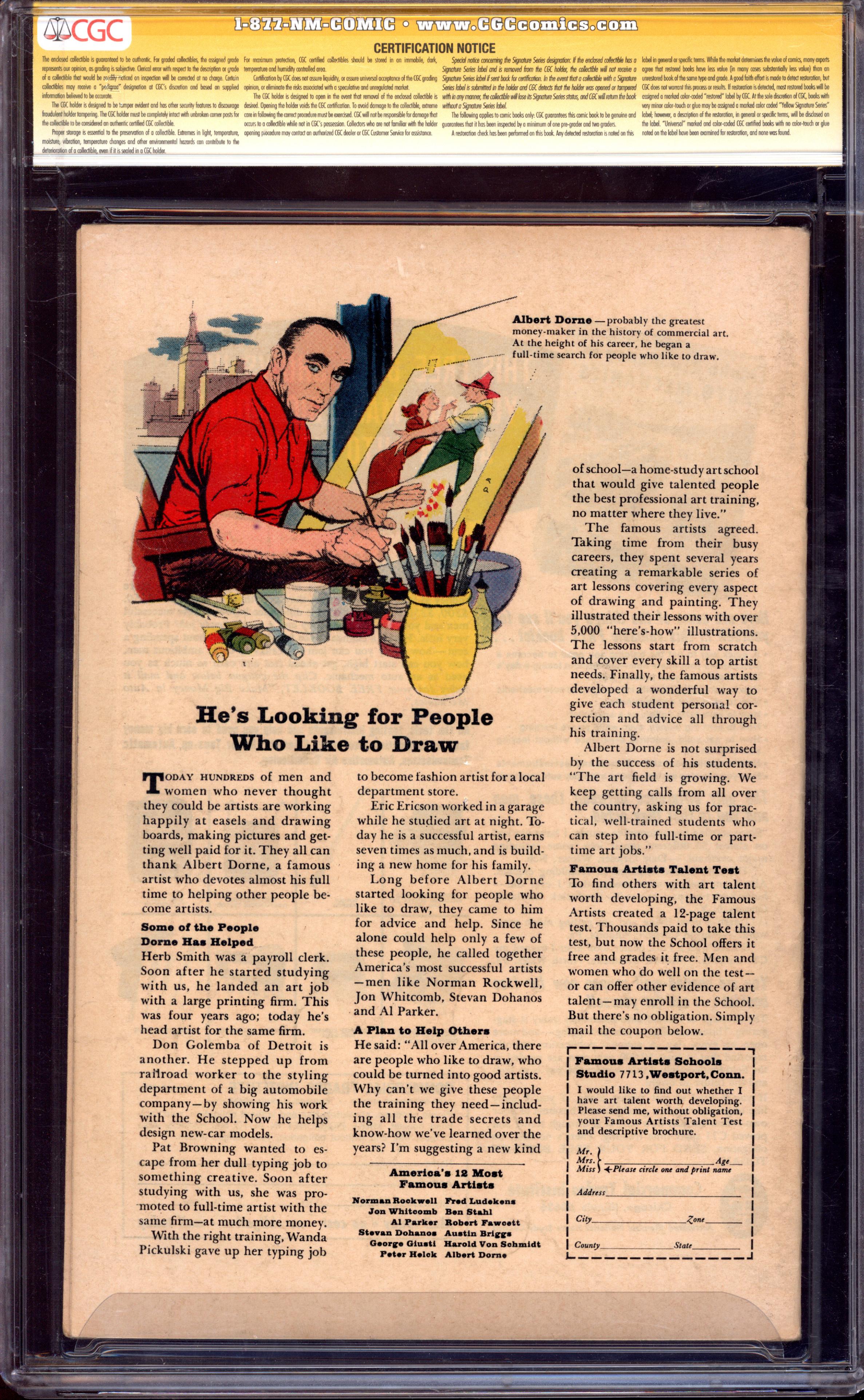 STRANGE TALES Back Cover