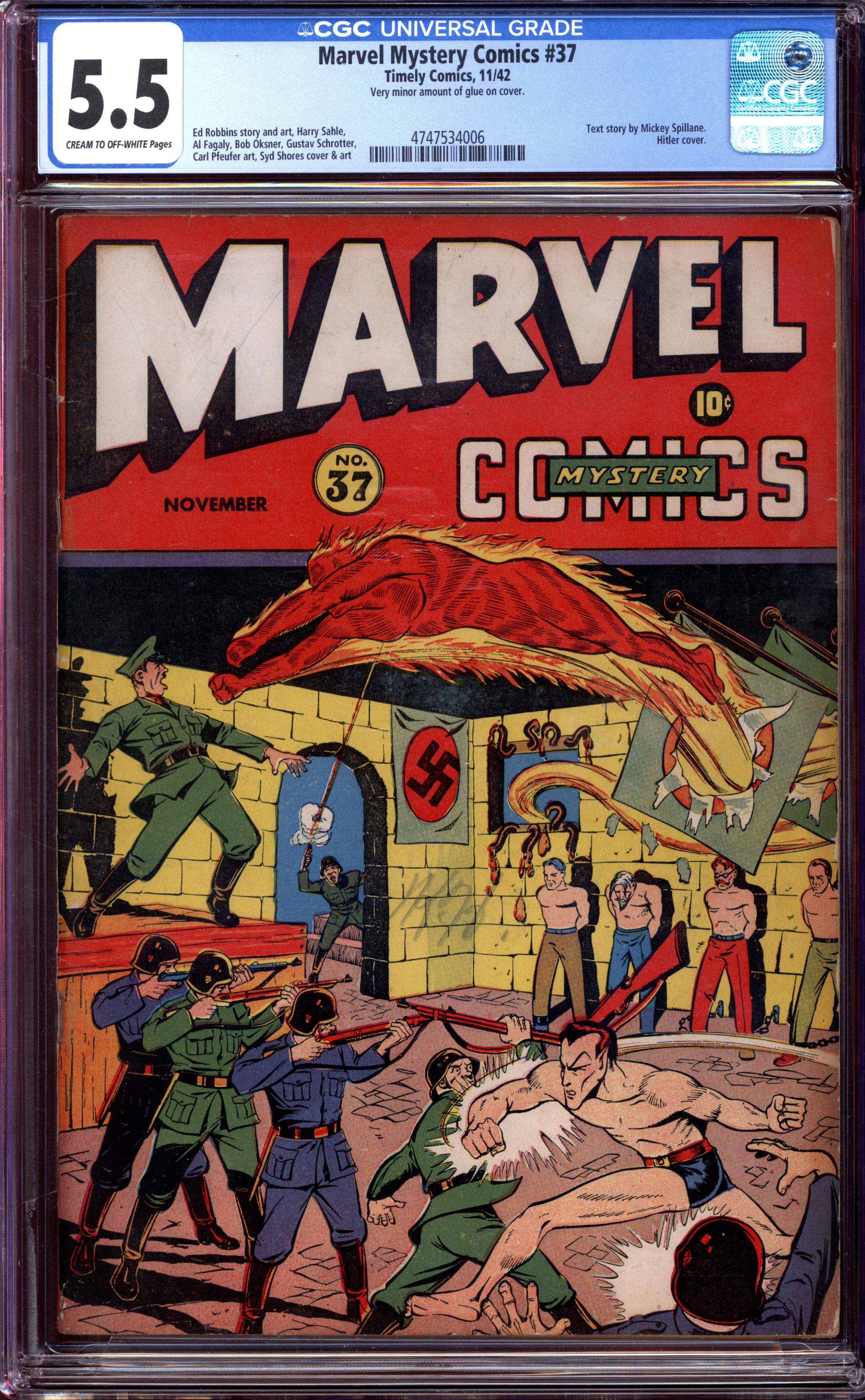 MARVEL MYSTERY COMICS Front Cover