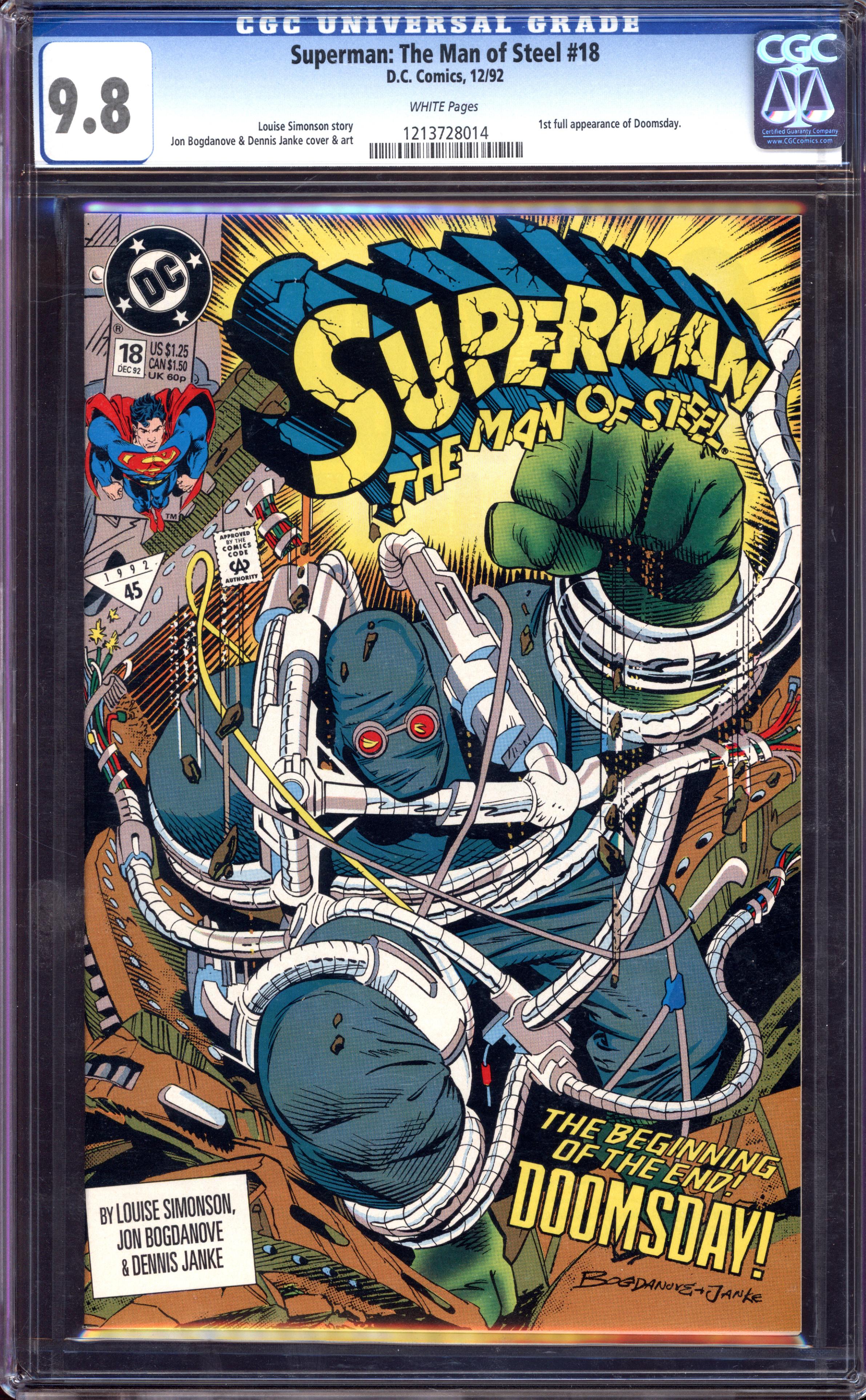 SUPERMAN: THE MAN OF STEEL Front Cover