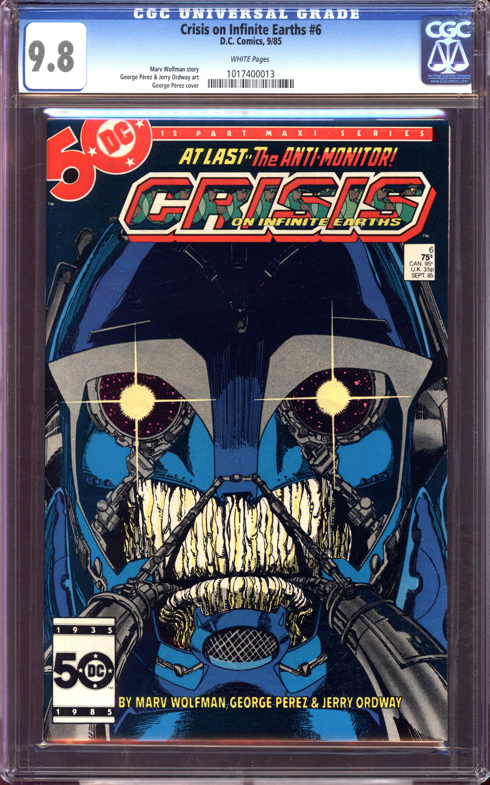 CRISIS ON INFINITE EARTHS Front Cover