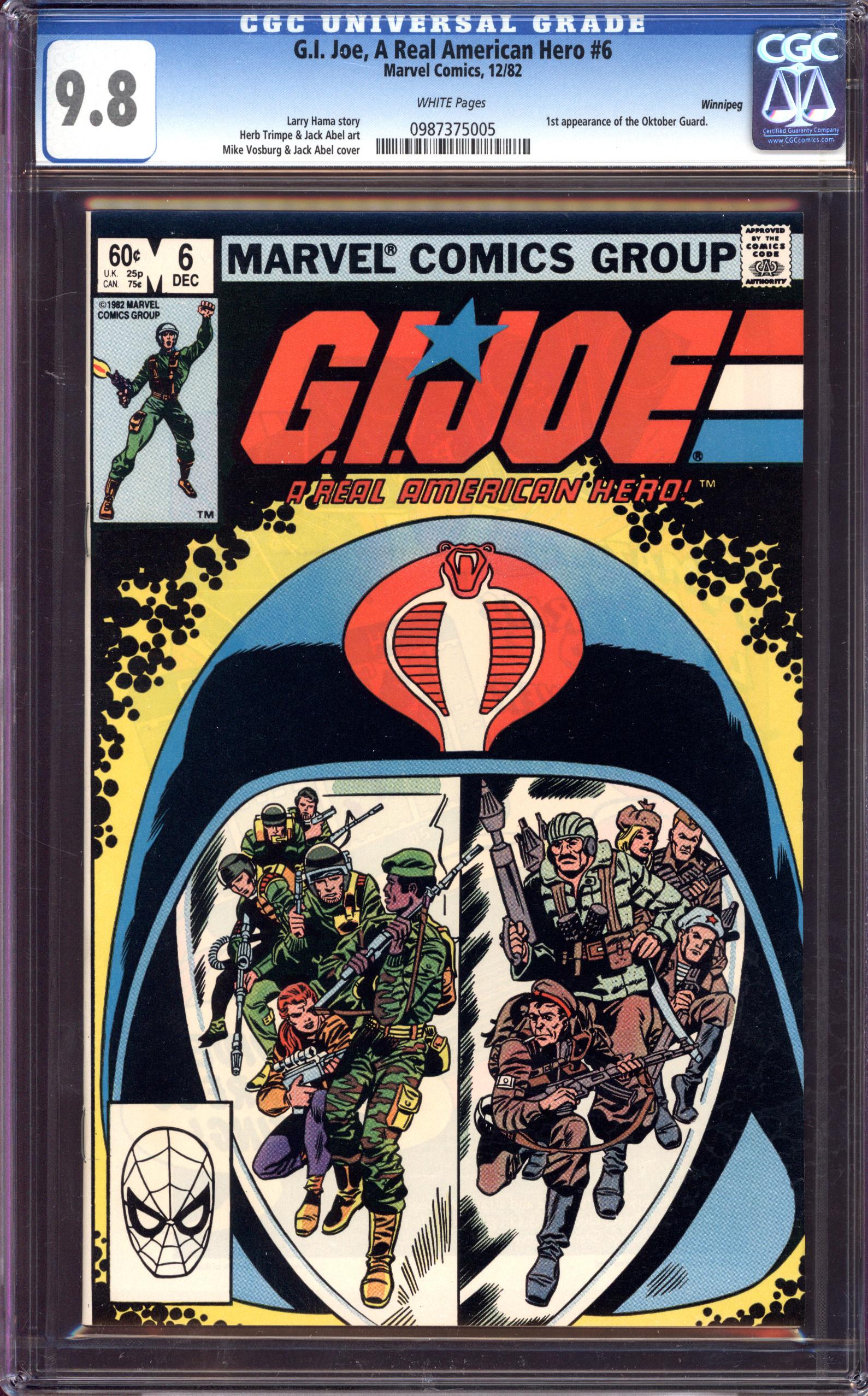 G.I. JOE, A REAL AMERICAN HERO Front Cover