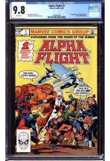 ALPHA FLIGHT #1 CGC 9.8 WHITE PAGES front cover