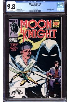 MOON KNIGHT #35 CGC 9.8 WHITE PAGES front cover