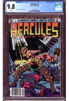 HERCULES #1 CGC 9.8 WHITE PAGES front cover