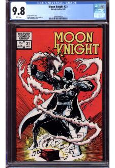 MOON KNIGHT #31 CGC 9.8 WHITE PAGES front cover