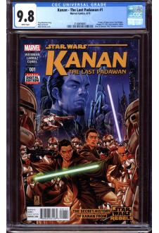 KANAN - THE LAST PADAWAN #1 CGC 9.8 WHITE PAGES front cover