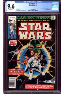 STAR WARS #1 CGC 9.6 WHITE PAGES front cover