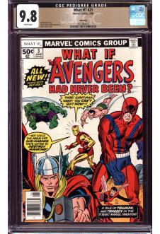 WHAT IF? #21 CGC 9.8 WHITE PAGES front cover