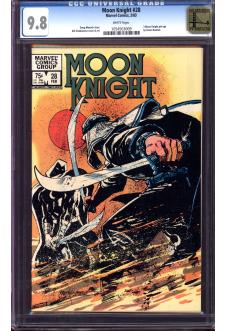 MOON KNIGHT #28 CGC 9.8 WHITE PAGES front cover