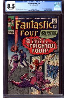 FANTASTIC FOUR #36 CGC 8.5 WHITE PAGES front cover