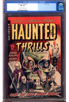 HAUNTED THRILLS #5 CGC 6.5 CR/OW PAGES front cover