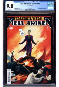 YEAR OF THE VILLAIN: HELL ARISEN #3 CGC 9.8 WHITE PAGES front cover