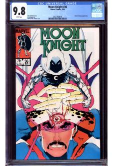 MOON KNIGHT #36 CGC 9.8 WHITE PAGES front cover