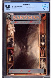 SANDMAN #1 CBCS 9.8 WHITE PAGES front cover