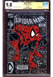 SPIDER-MAN #1 CGC 9.8 WHITE PAGES front cover