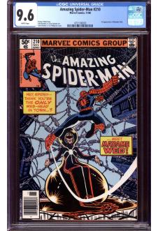 AMAZING SPIDER-MAN #210 CGC 9.6 WHITE PAGES front cover