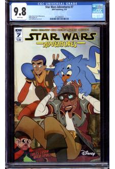 STAR WARS ADVENTURES #7 CGC 9.8 WHITE PAGES front cover
