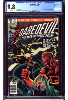 DAREDEVIL #168 CGC 9.8 WHITE PAGES front cover