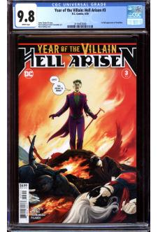 YEAR OF THE VILLAIN: HELL ARISEN #3 CGC 9.8 WHITE PAGES front cover