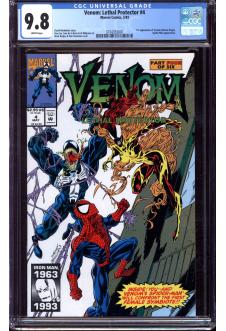 VENOM: LETHAL PROTECTOR #4 CGC 9.8 WHITE PAGES front cover