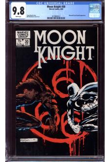 MOON KNIGHT #30 CGC 9.8 WHITE PAGES front cover