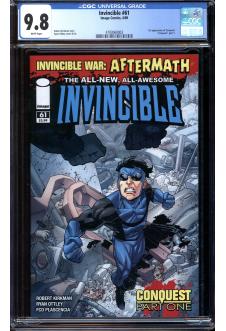INVINCIBLE #61 CGC 9.8 WHITE PAGES front cover