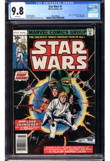 STAR WARS #1 CGC 9.8 WHITE PAGES front cover