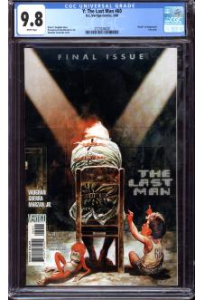 Y: THE LAST MAN #60 CGC 9.8 WHITE PAGES front cover