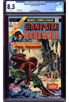 GIANT-SIZE WEREWOLF #5 CGC 8.5 WHITE PAGES front cover