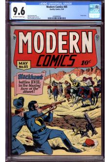 MODERN COMICS #85 CGC 9.6 OW/WH PAGES front cover