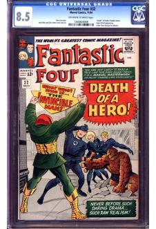 FANTASTIC FOUR #32 CGC 8.5 OW/WH PAGES front cover