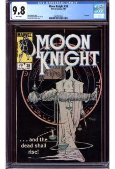 MOON KNIGHT #38 CGC 9.8 WHITE PAGES front cover