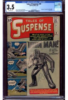 TALES OF SUSPENSE #39 CGC 3.5 OW PAGES front cover