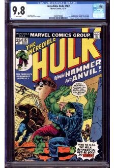 INCREDIBLE HULK #182 CGC 9.8 WHITE PAGES front cover