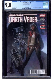 DARTH VADER #3 CGC 9.8 WHITE PAGES front cover