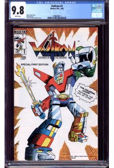 VOLTRON #1 CGC 9.8 WHITE PAGES front cover